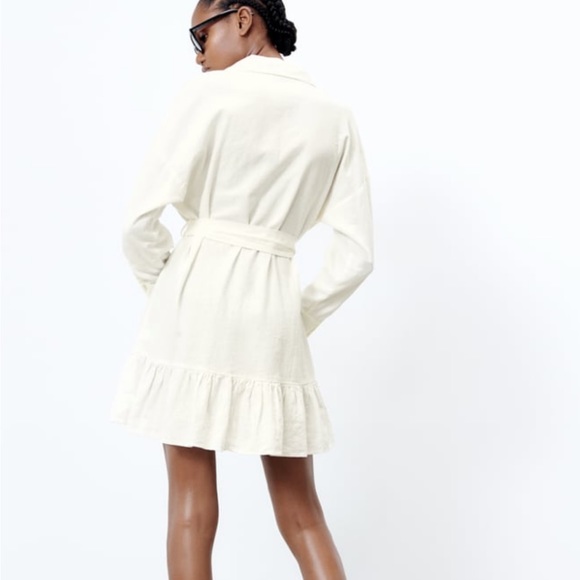 Zara Dresses Zara Linen Shirt Dress Poshmark